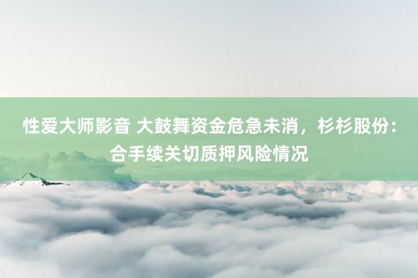 性爱大师影音 大鼓舞资金危急未消，杉杉股份：合手续关切质押风险情况